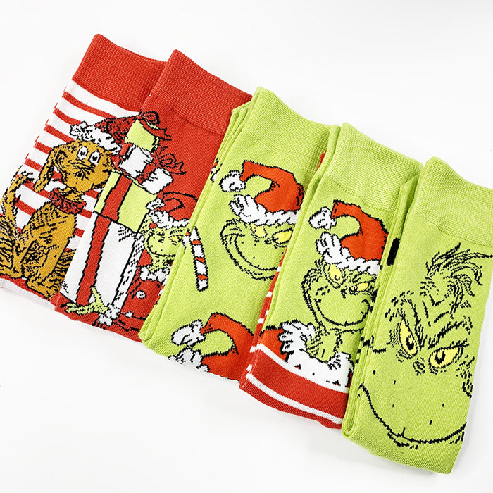 Wholesale Christmas Cotton Cartoon Middle Socks JDC-SK-YiYan076