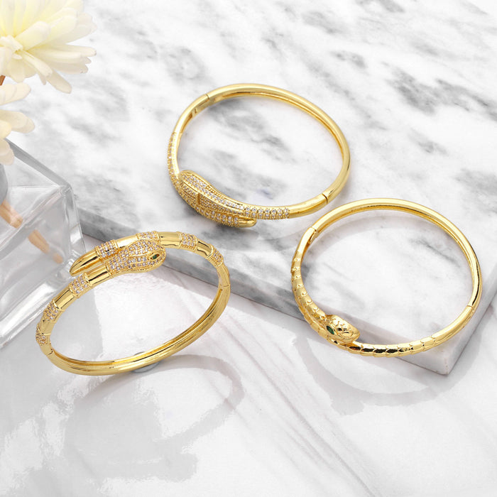 Wholesale Snake Bracelet Women's  Snake Bracelet Full Diamond Bracelet