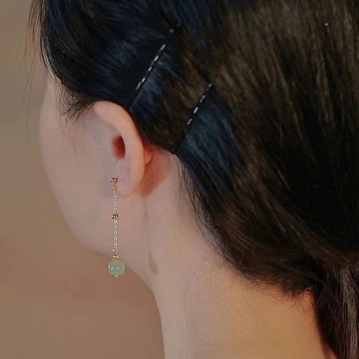 Wholesale ancient style earrings women's design earrings versatile simple 925 silver ear hook ear clip ear jewelry