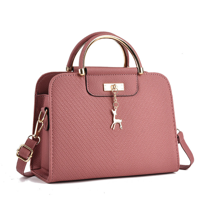 Wholesale Fashion PU Embossed Crossbody Bag Wine Red Medium Square Gift Resale