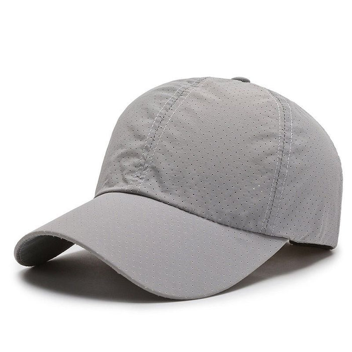 Wholesale Hat hollow baseball cap, sun protection and sunshade cap, breathable duckbill cap
