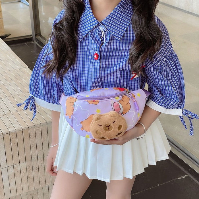 Wholesale Children's chest bag boy girl cute cartoon pendant change storage bag