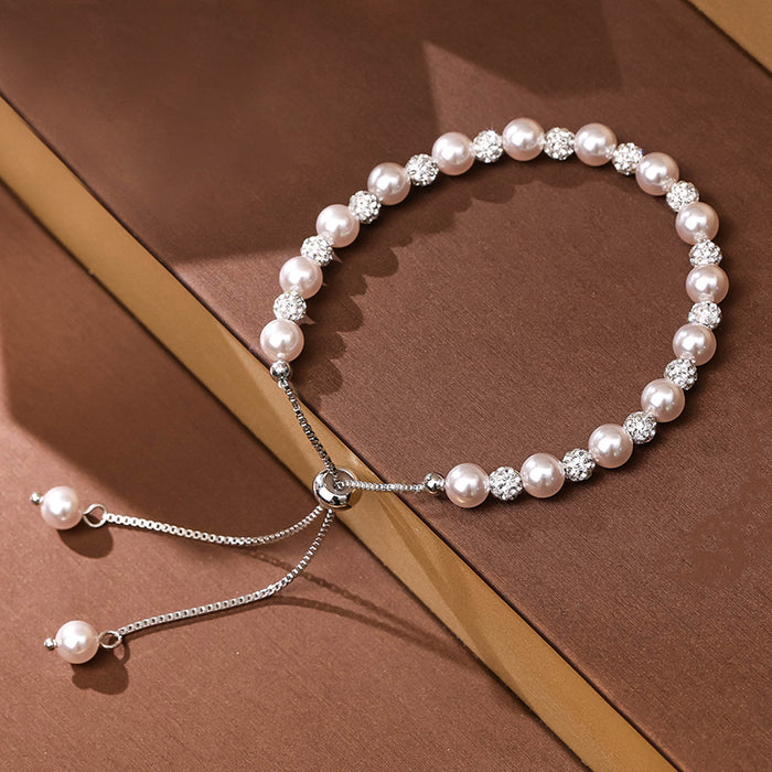 Wholesale Pearl bracelet, women's bead, high-end and niche crystal jewelry