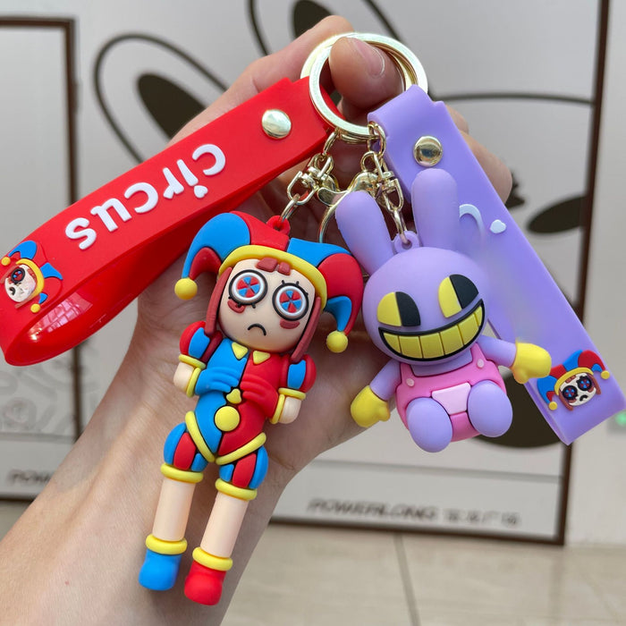 Wholesale Magical Digital Circus Keychain Doll Pendant