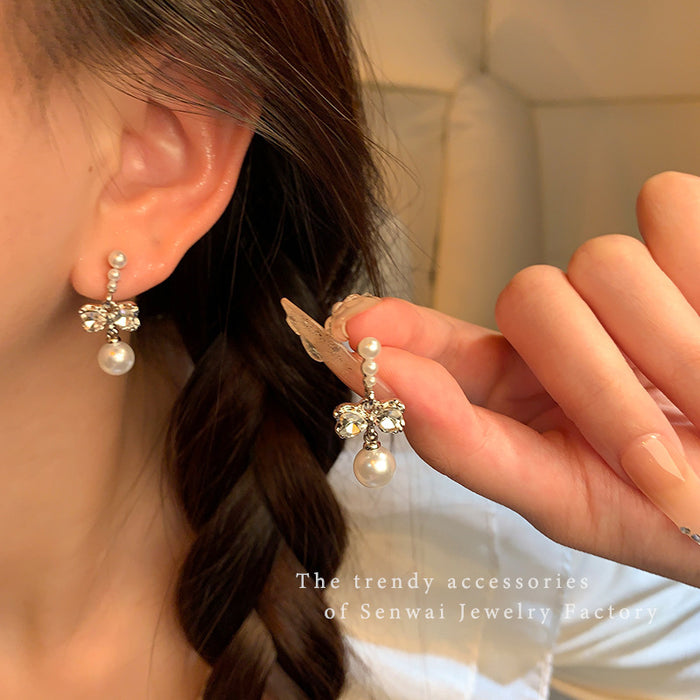 Wholesale Zircon Pearl Earrings