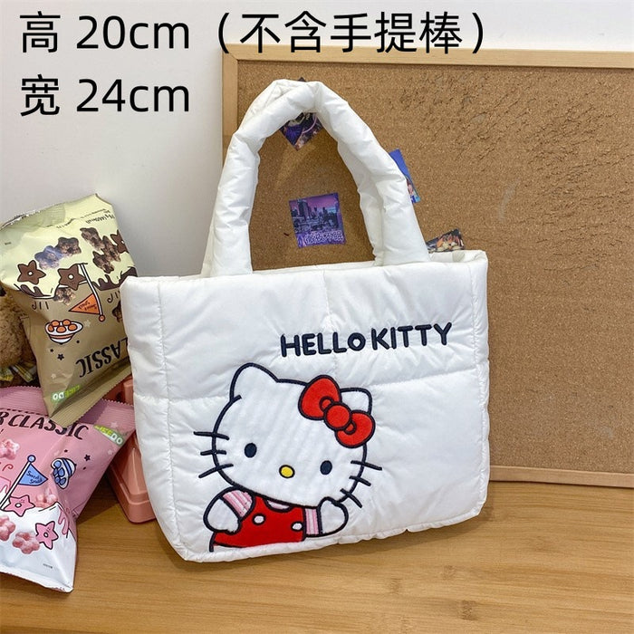 Wholesale New Style Cartoon Down Cloth Handbag Small Dog Shoulder Bag Cute Rabbit Tote Bag Birthday Gift JDC-SD-ZeZ002