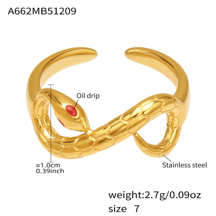 Wholesale Open Stainless Steel Ring with Fine Diamond Setting