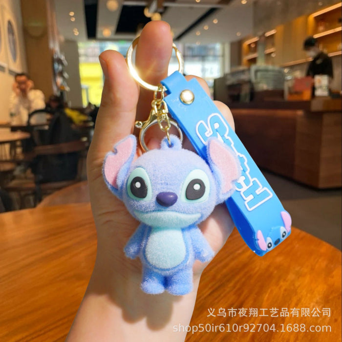 Wholesale Cute Cartoon Flocked Doll Keychain