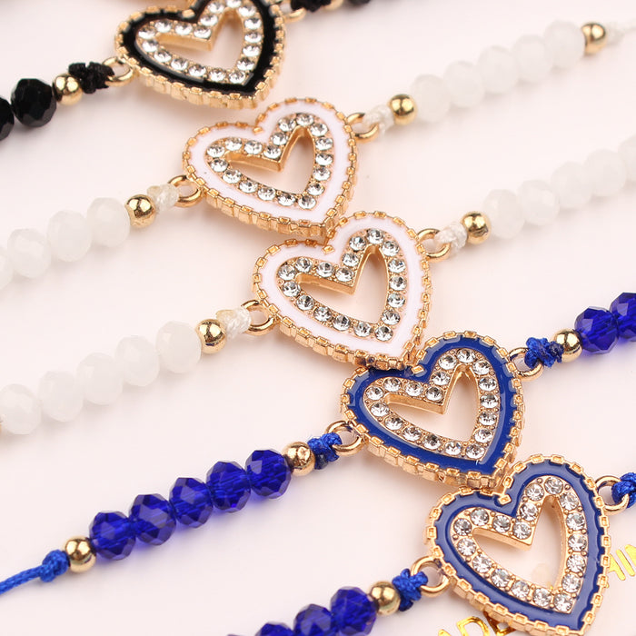Wholesale Hand woven bead string bracelet for couples