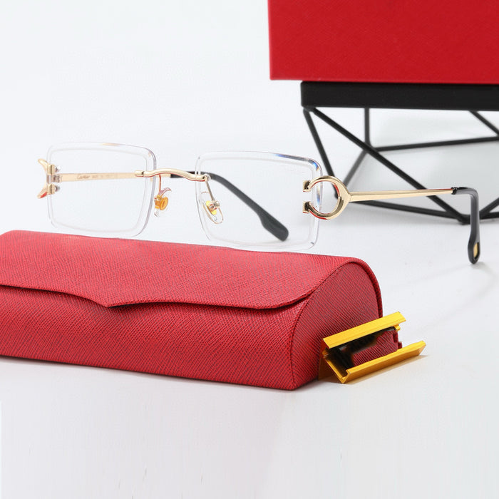 Wholesale New sunglasses with frameless cut edges, trendy sunglasses