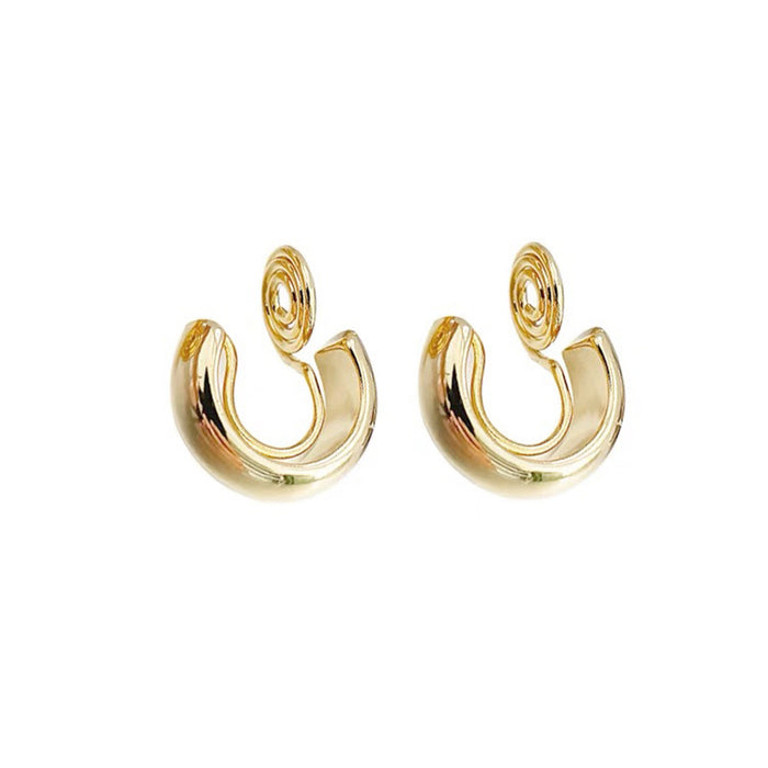 Wholesale Metal painless ear clip, high-end feeling, light luxury ear accessories, women's fashion, versatile ear rings, no ear holes