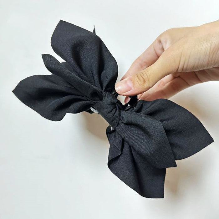Wholesale Double sided cashew flower grab clip bow shark clip hair accessory