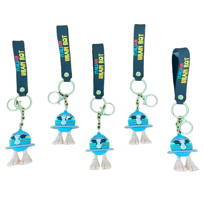 Wholesale Wooden Stick Man Shark Marine Life Pendant Small Gift