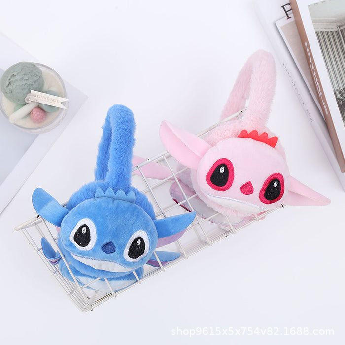Wholesale Cute plush and thick cartoon ear warmer f
