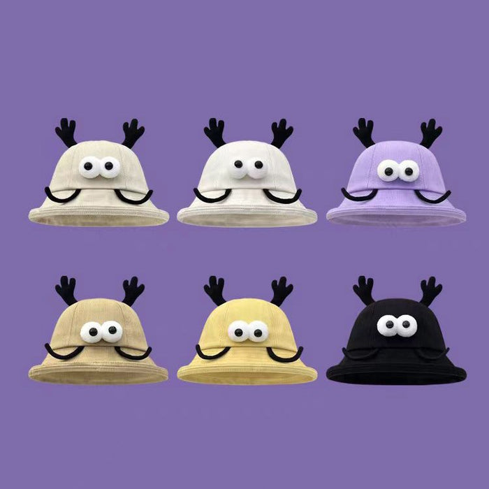 Wholesale Cute sunscreen basin hat, new cartoon fisherman hat