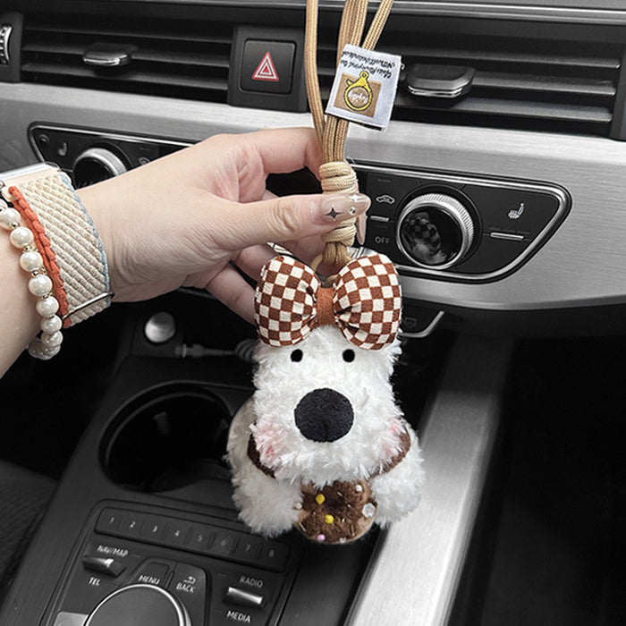 Wholesale Cute Dog Keychain Bag Pendant Small Fresh Girl's Heart Doll Gift