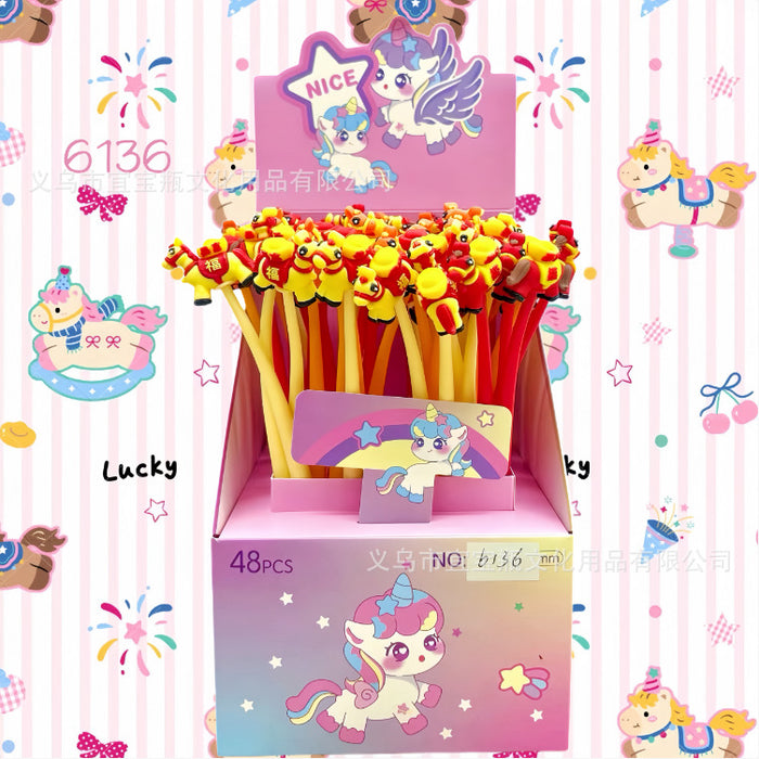 Wholesale Trendy Cartoon Soft Gel Shake Pen - Cute Creative Stationery Gift MOQ≥2