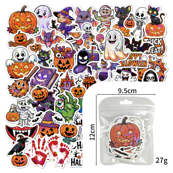Wholesale Holographic Stickers 100-Pack Vinyl Waterproof Decorative Party Gift MOQ≥3