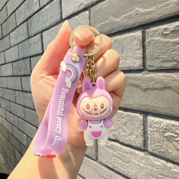 Wholesale  Cute Plush Keychain Three-Dimensional Doll School Bag Pendant Car Key Chain