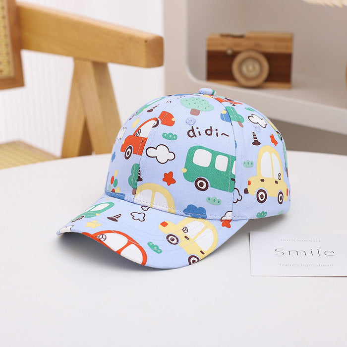 Wholesale Children's Hat Fashion Graffiti Printed Baby Baseball Hat Sunshade Duck Tongue Hat