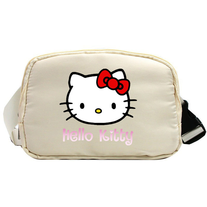 Wholesale Cat Cartoon Waterproof Sports Chest Bag  Versatile Crossbody Bag for Running with Phone Shoulder Bags