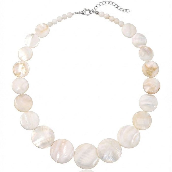 Wholesale Geometric Shell Pendant Necklace Summer Beach Style Layering Jewelry