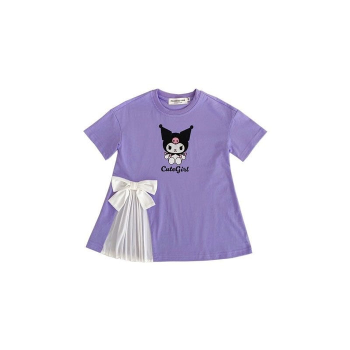 Wholesale Summer Clothes Girls Cartoon Cute Dress T-shirt Dress JDC-CTS-XiaoHZ005