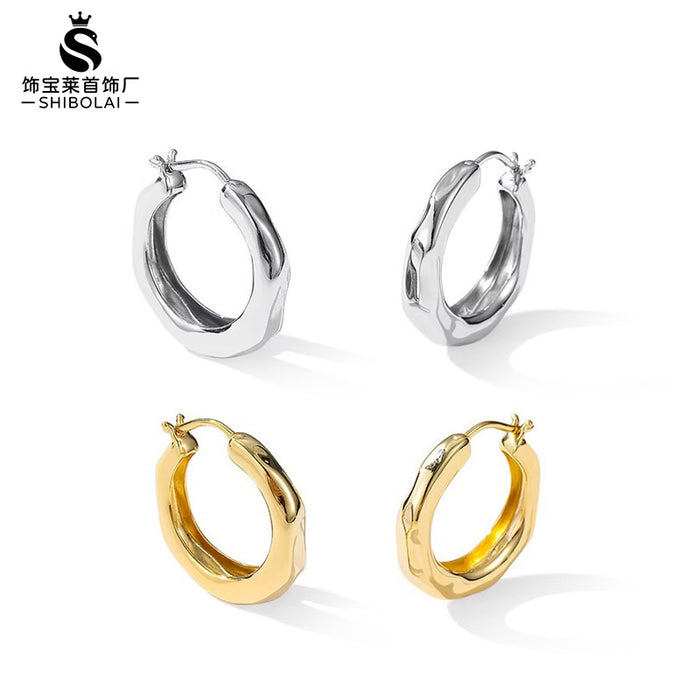 Wholesale Flowing Light Series Earrings for Small and Medium sized Women, Plain Earrings, Earrings, Light Luxury, Versatile