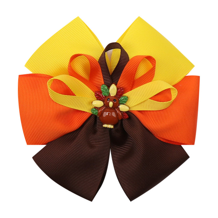 Wholesale Children's Bow Hairpin Ribbed Ribbon JDC-HD-Danz001