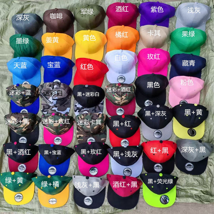 Wholesale Baseball cap, printed hat, sun shading, simple, fashionable, versatile sun hat