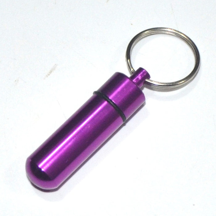 Wholesale Aluminum Alloy Pill Bottle Cartridge Keychain JDC-KC-KB001