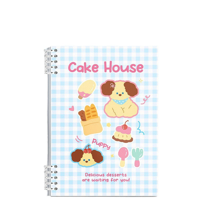 Wholesale Chic Animal Loose-Leaf Notebook with Horizontal Lines Cute Cat Design