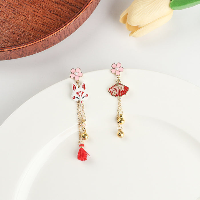 Wholesale  Needle Floral Cartoon  Earrings Long Tassel Women's Jewelry