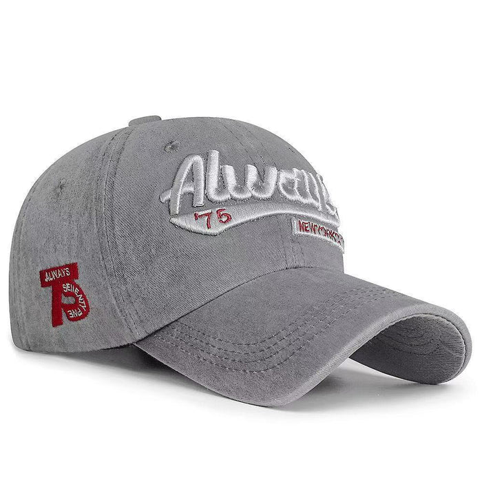 Wholesale 3D Embroidered Letter Baseball Cap Washable Cotton Adjustable Trendy Street Style Hat