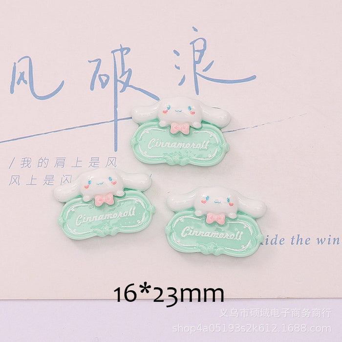 Wholesale Cartoon Puppy Cheese Cake  Cream Gel Hair Accessories Water Cup Sticker Resin Jewelry Accessories