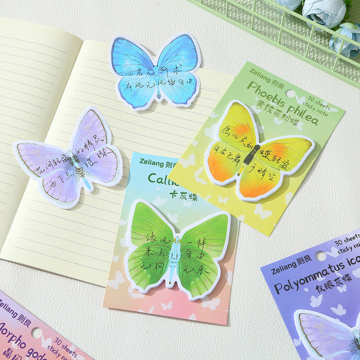 Wholesale Creative Cartoon Cute Colorful Butterfly Sticky Notes