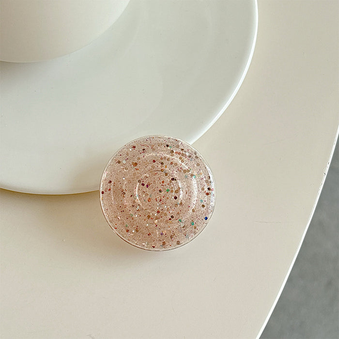 Wholesale Glitter Solid Color Creative Phone Stand Sticker Accessory