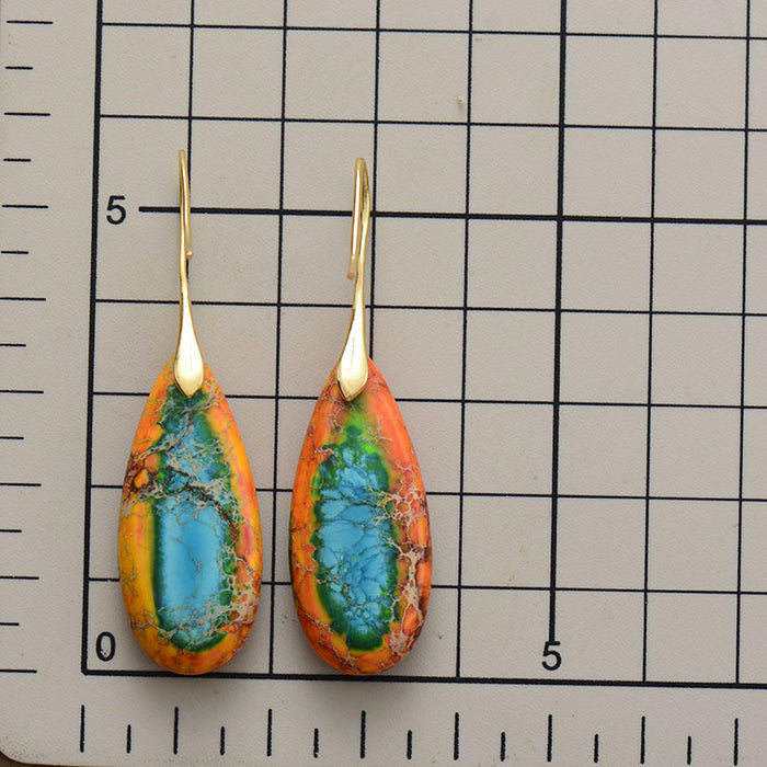 Wholesale   Emperor stone water drop pendant earrings jewelry jewelry earrings