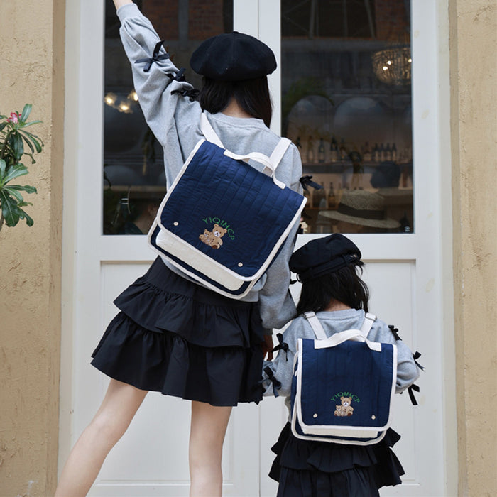 Wholesale Multi functional backpack, new cute embroidered teddy bear backpack