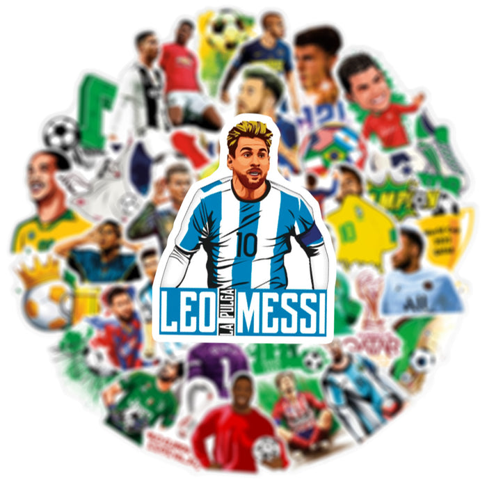 Wholesale 50pcs/pack football graffiti luggage decoration Stickers