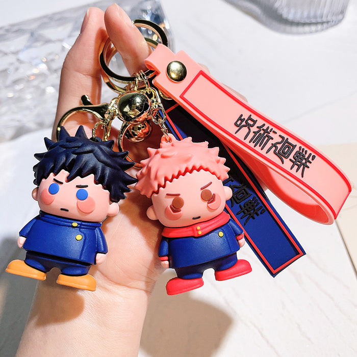 Wholesale Cartoon Silicone Doll Keychain JDC-KC-QiChao048