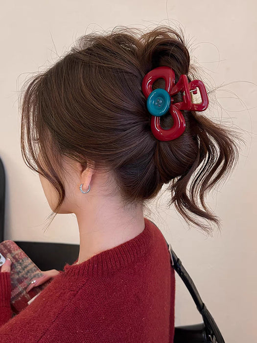 Wholesale Ink texture, high-end feel, temperament, hair styling, shark catching clip, hair clip at the back of the head, large hair size, multiple hair clips, hair accessories