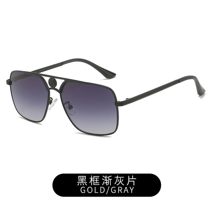 Wholesale Box sunglasses, women's metal frame sunglasses, imitation brand glasses, sunscreen sunglasses