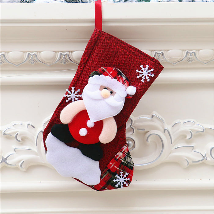 Wholesale Christmas stocking gift bags,  Christmas scene window display pendants,  Christmas decorations,  children' s candy bags