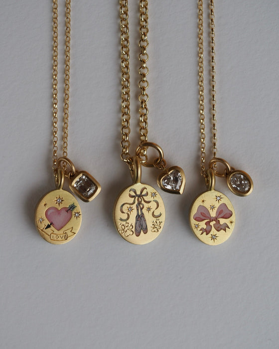 Wholesale Painted pattern pendant stainless steel necklace