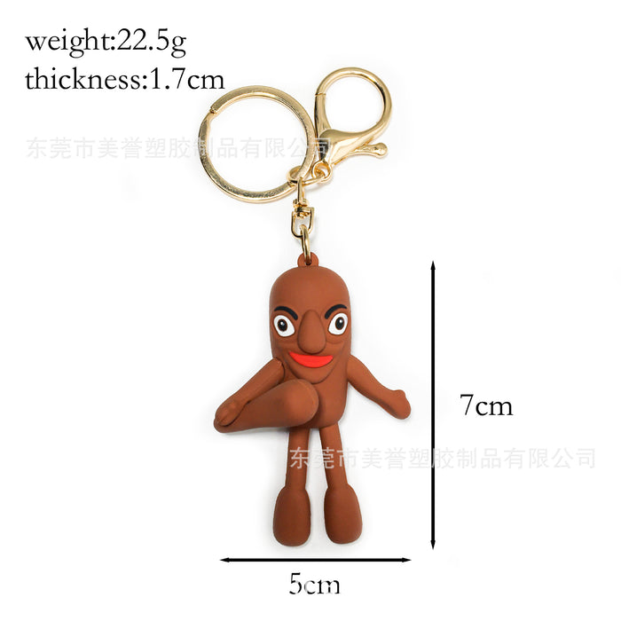 Wholesale Keychain, wooden stick, shark running shoe pendant