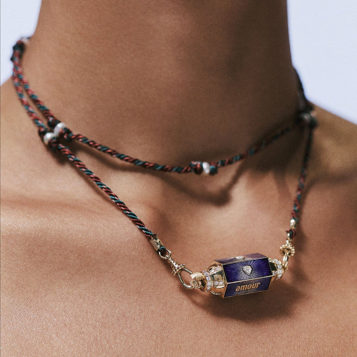 Wholesale Valentine' s Day Colorful Tarot Card Necklace