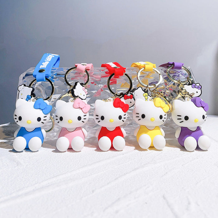 Wholesale Keychain silicone doll car key pendant small gift backpack pendant