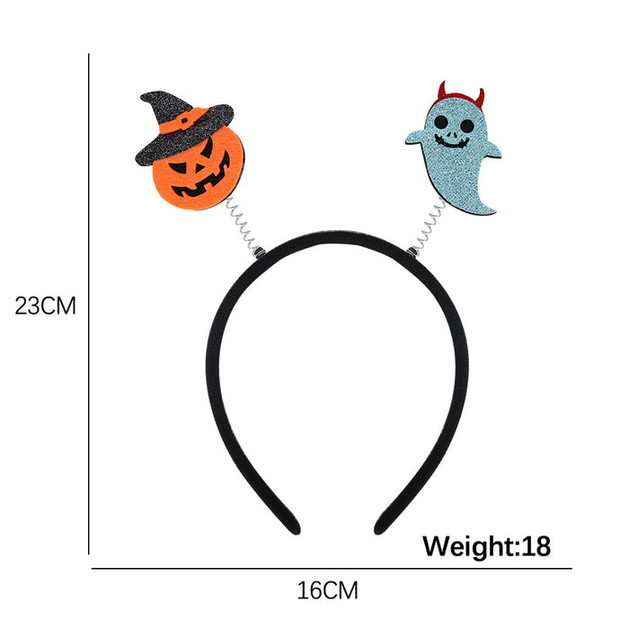 Wholesale Headband With  Bat And Pumpkin Decor Chic Party Prop Hair Accessory