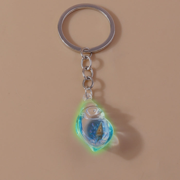 Wholesale Creative glow-in-the-dark conch keychain
